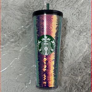 Starbucks sequin iridescent color changing tumbler